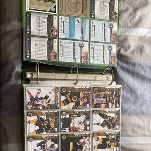 Sports Trading Card Binder with Black and White Pages
